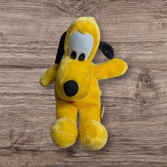 Vintage Disneyland Pluto puppet plush stuffed animal toy Yellow  14" - Picture 1 of 6